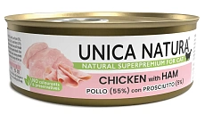 Unica Natura Консерва для кошек (Курица, ветчина)